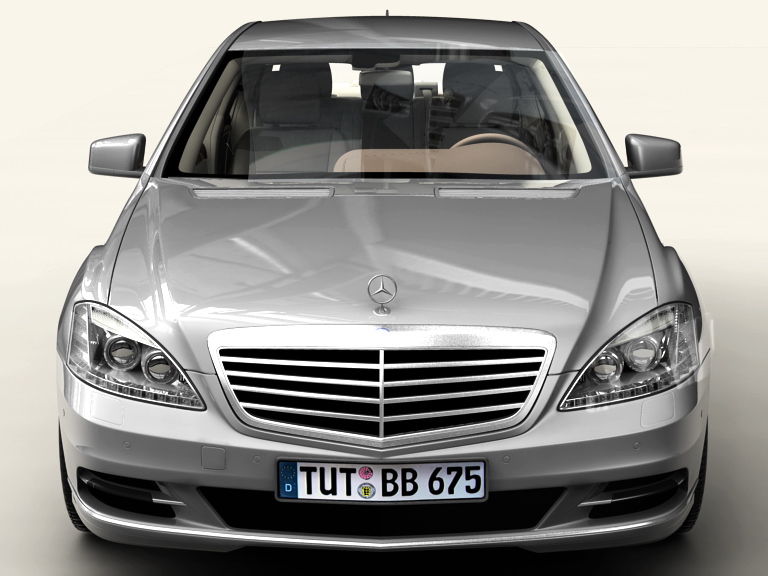 Mercedes S Class 2010 3D model_2