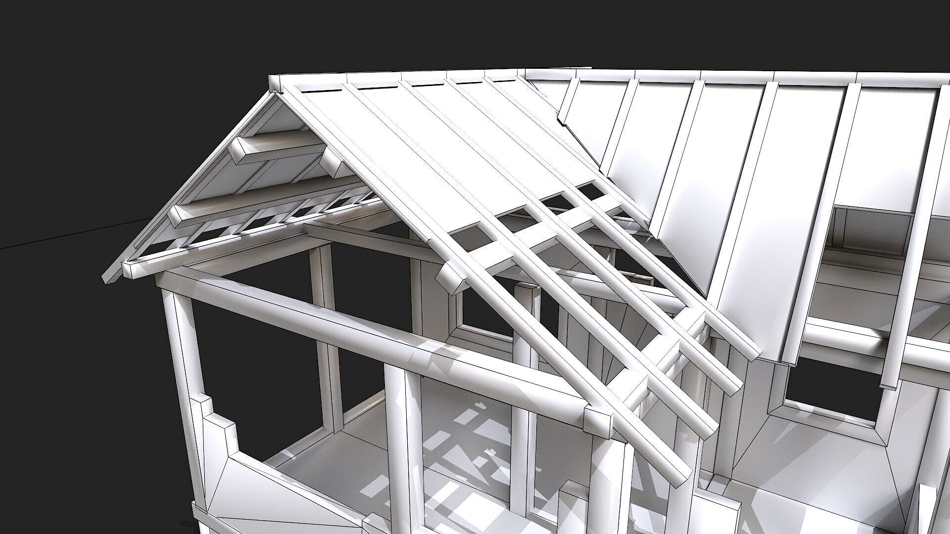 Building Construction and Scaffolding Low-poly 3D model_11