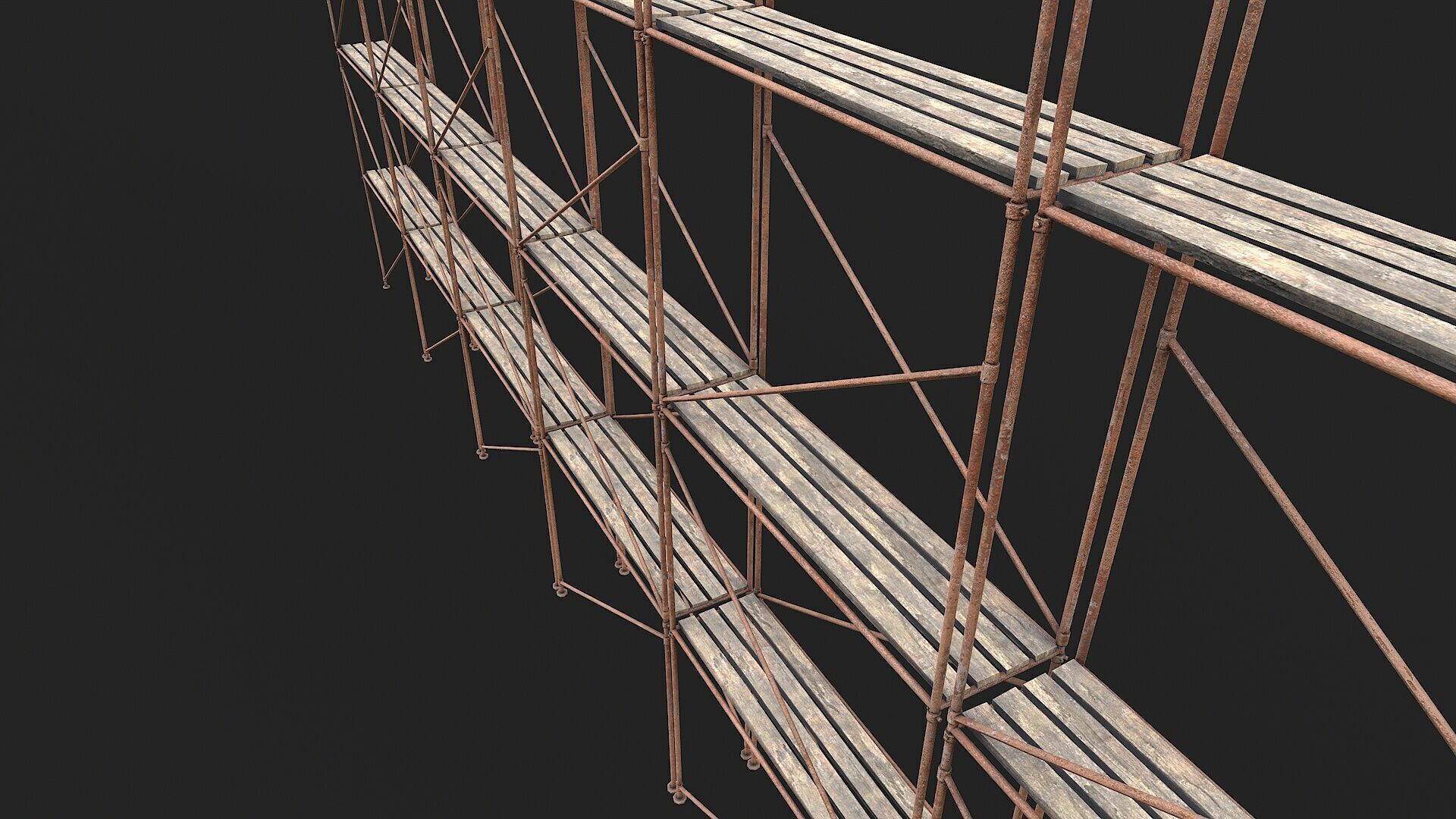 Building Construction and Scaffolding Low-poly 3D model_6
