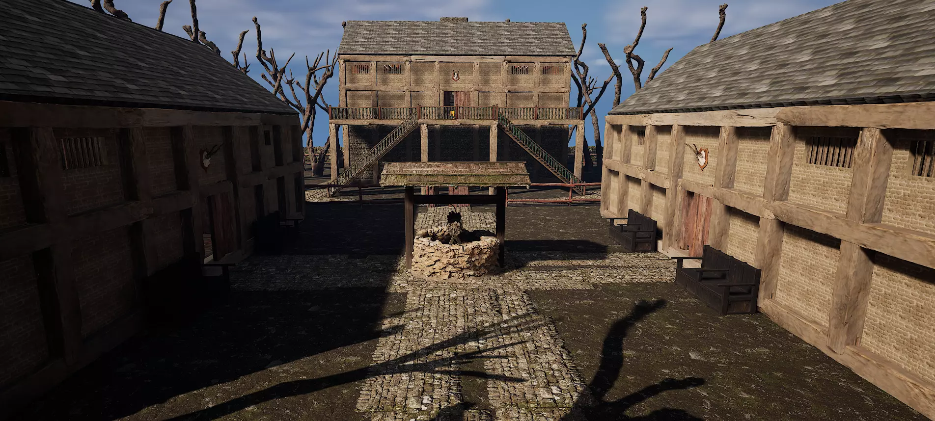 Village Environment Interior Exterior 3D model_0