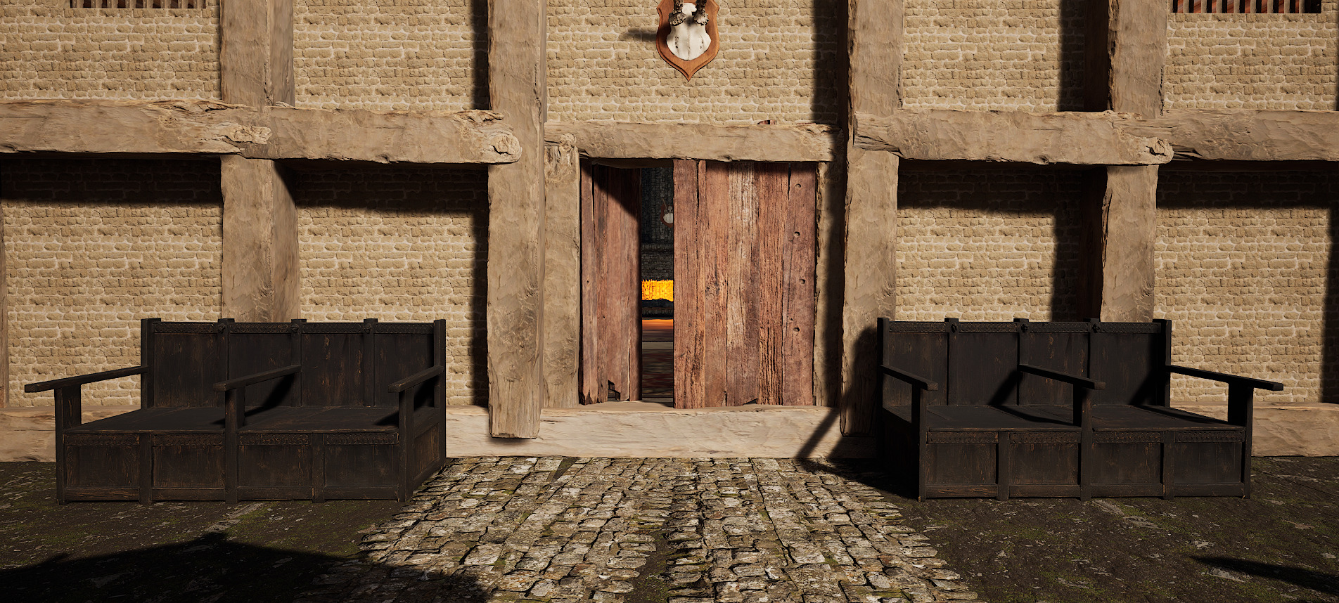 Village Environment Interior Exterior 3D model_7