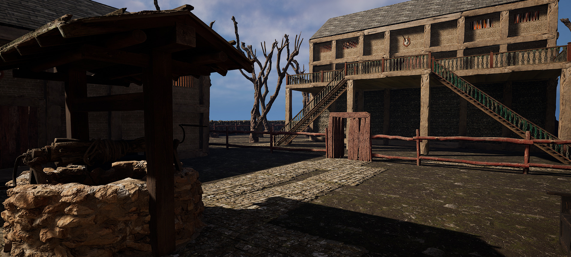 Village Environment Interior Exterior 3D model_9