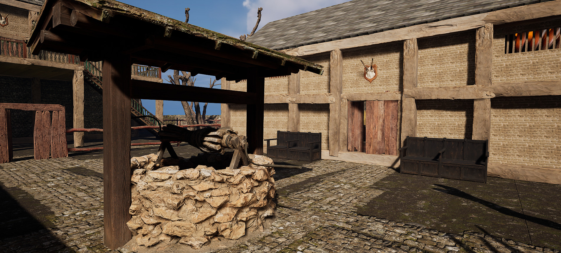 Village Environment Interior Exterior 3D model_6