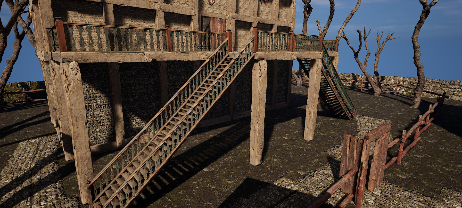 Village Environment Interior Exterior 3D model_11