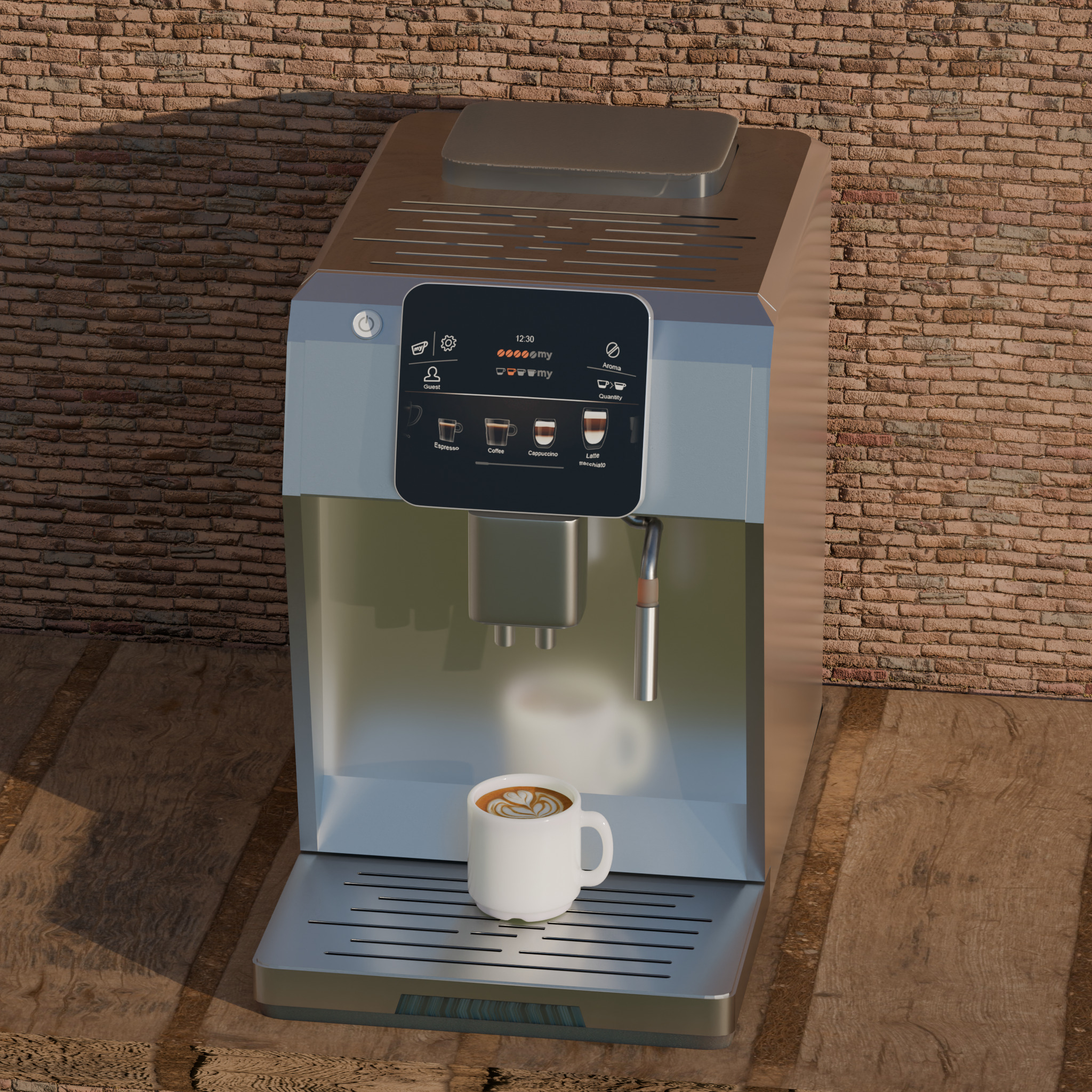 Coffee machine Free 3D model_2