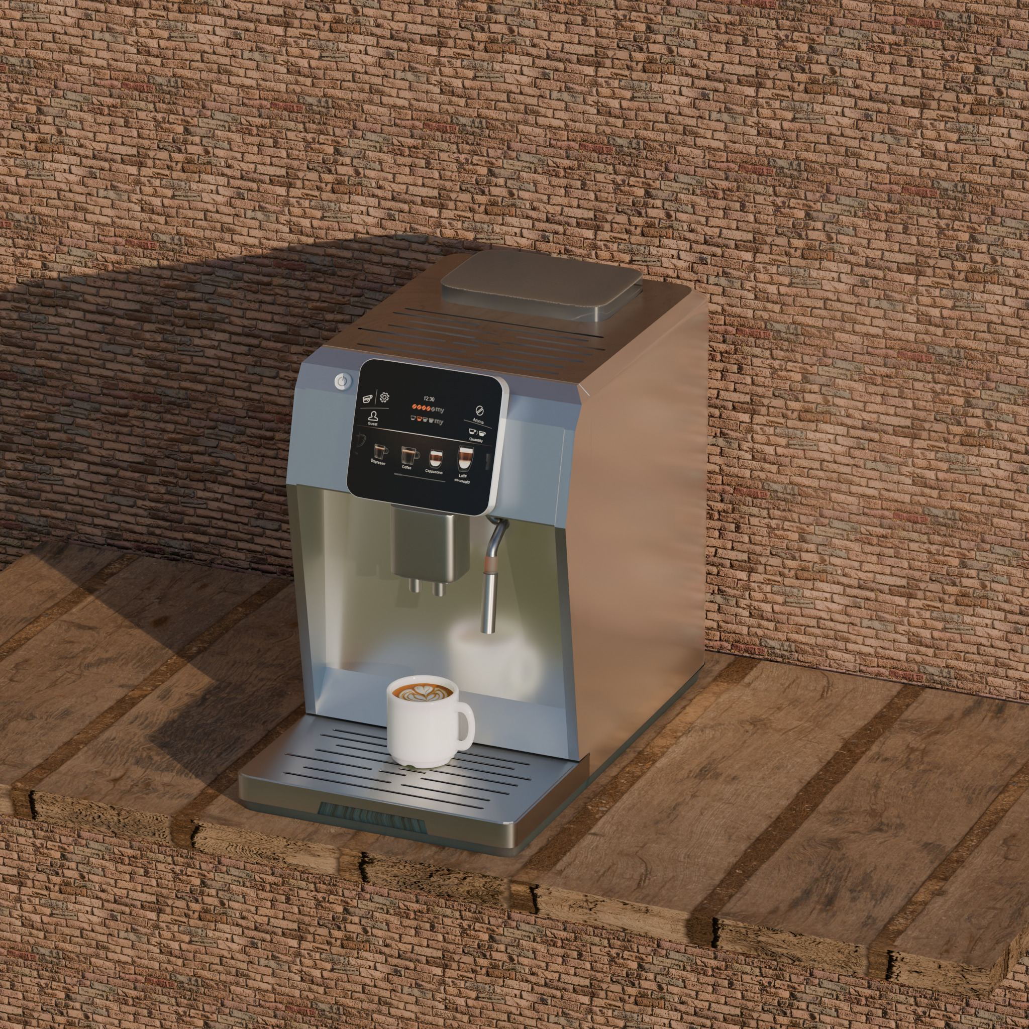 Coffee machine Free 3D model_1