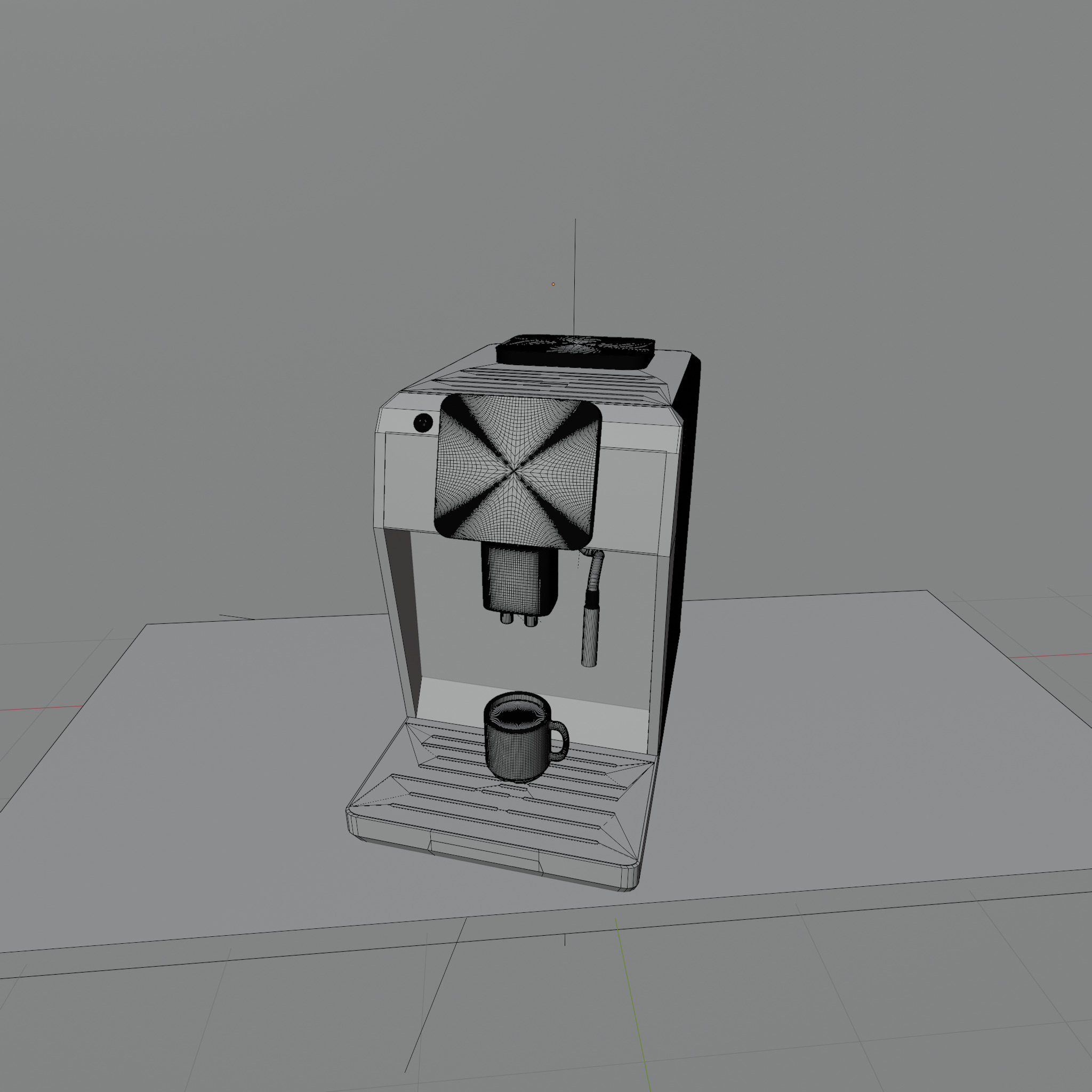 Coffee machine Free 3D model_3