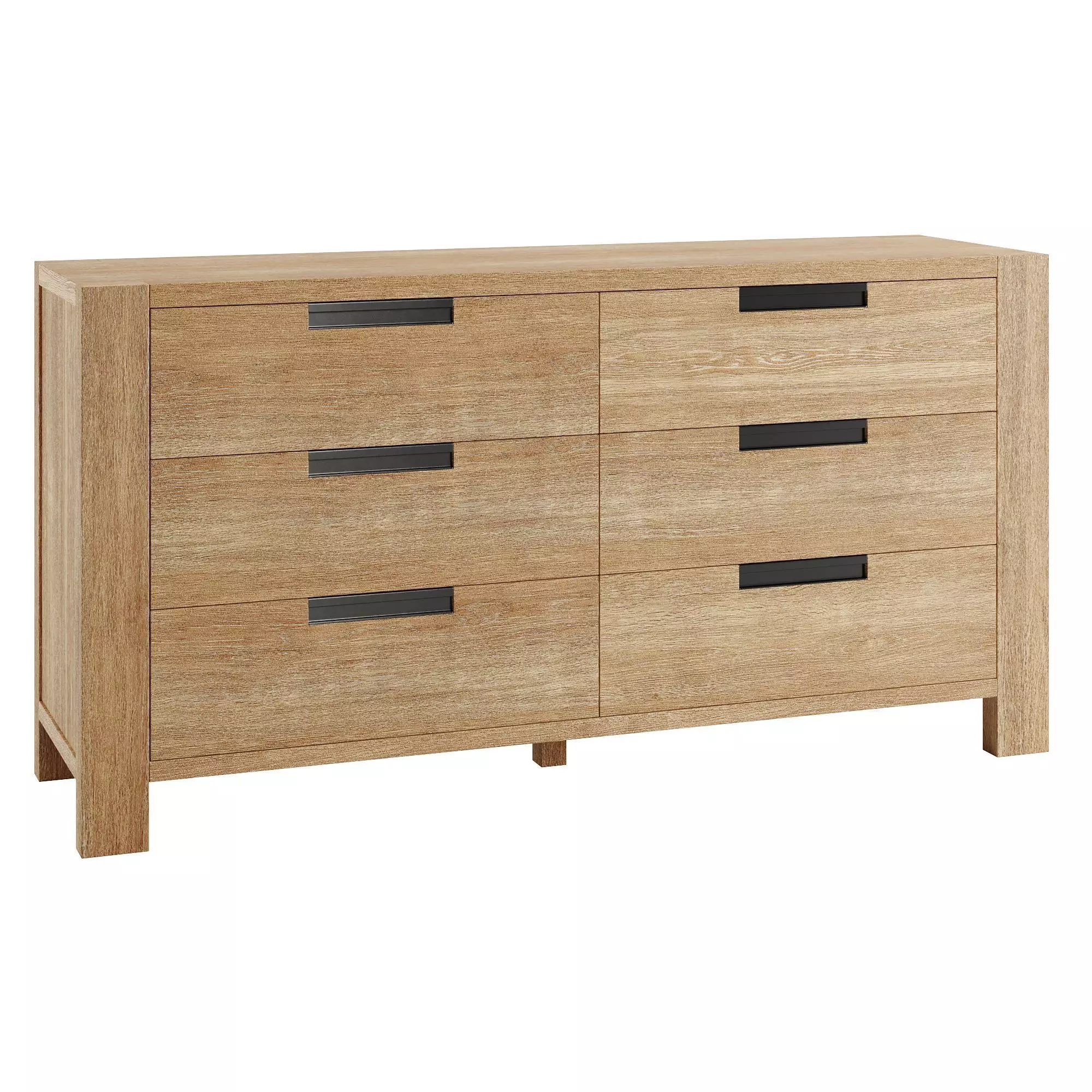 Brooks 6-Drawer Dresser 3D model_0