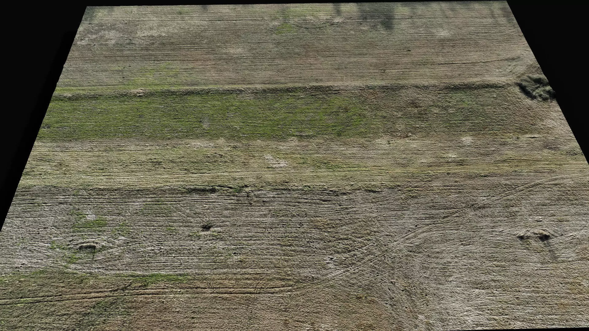 landscape grass field large area 150m part2 drone scan Low-poly 3D model