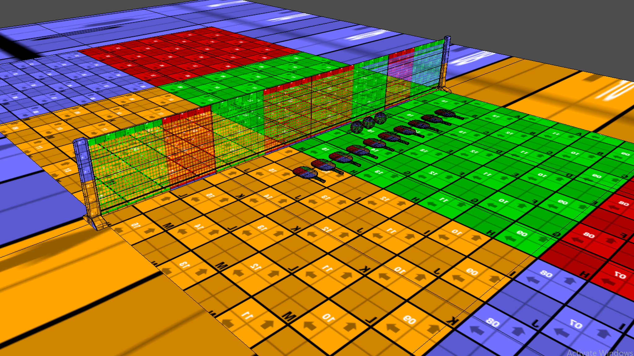 Pickelball Collection Low-poly 3D model_4