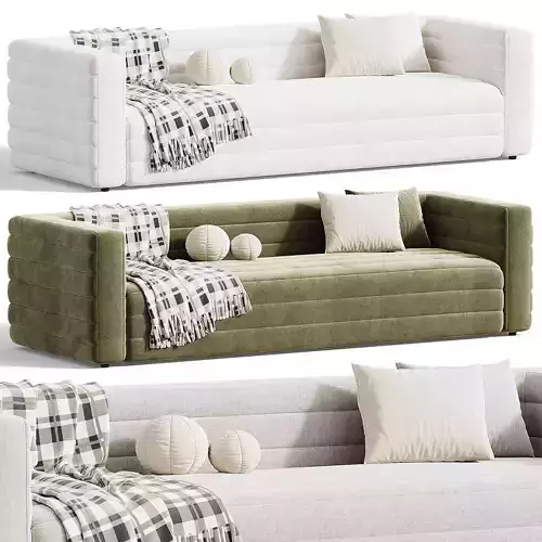 STRATO 103 EXTRA LARGE WHITE BOUCLE SOFA