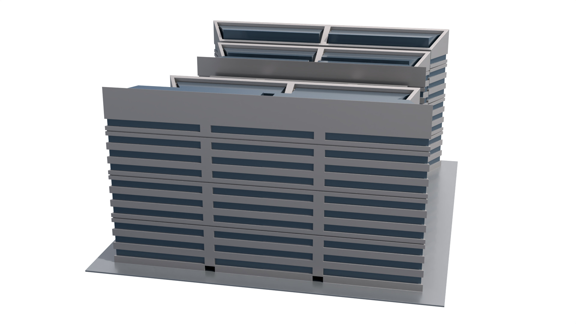 Modern Building Concept V301- 3D Print model 3D print model_8