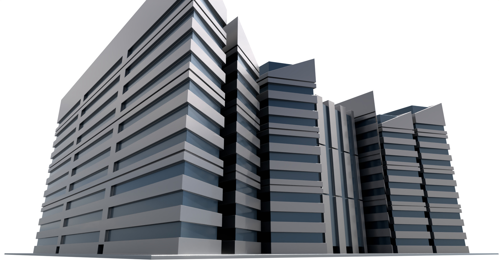 Modern Building Concept V301- 3D Print model 3D print model_16