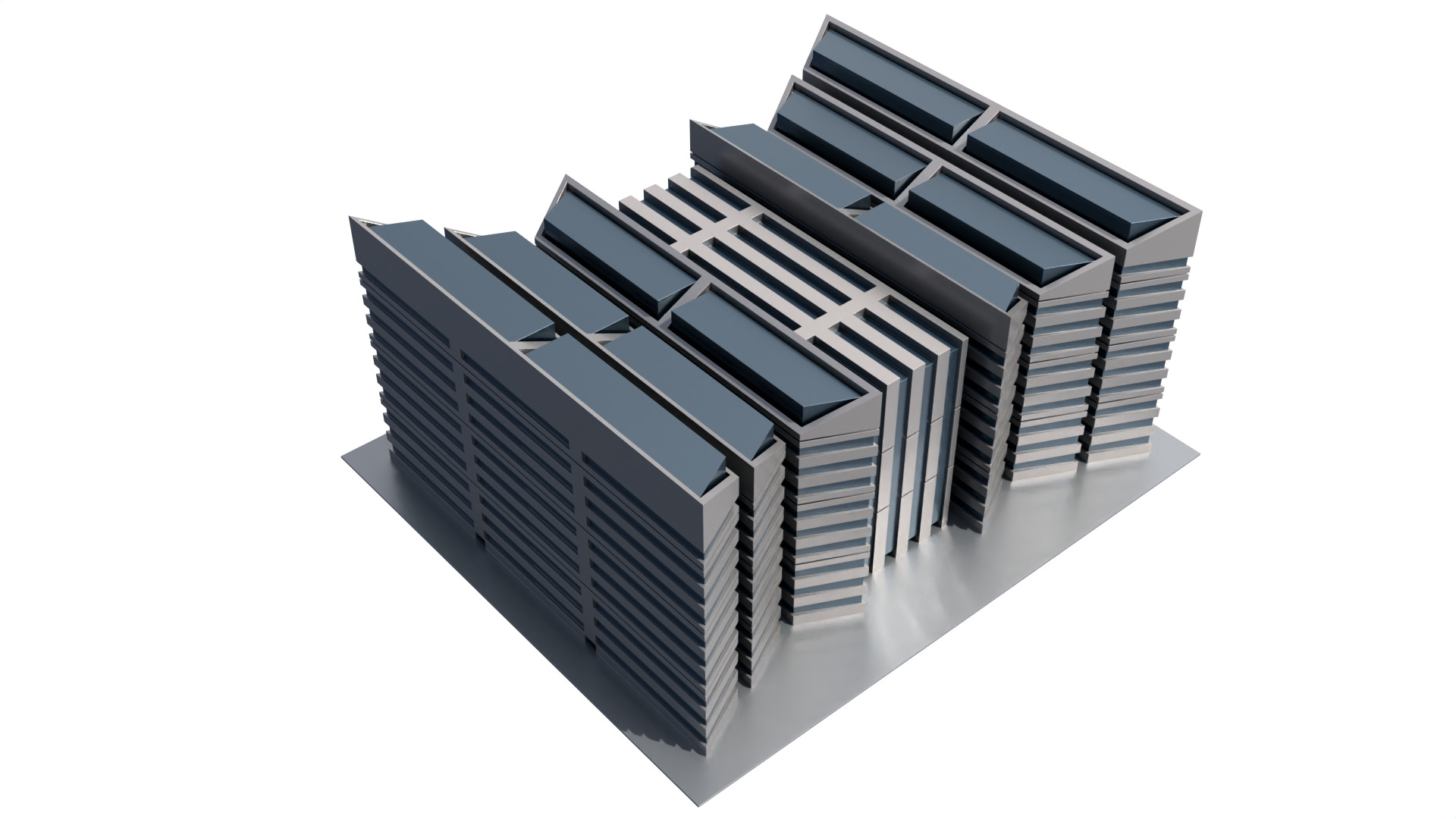 Modern Building Concept V301- 3D Print model 3D print model_10