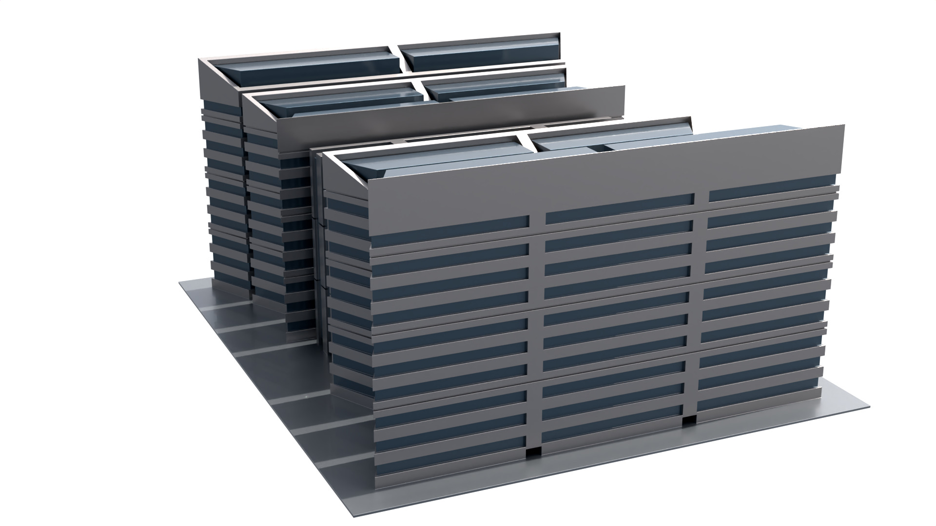 Modern Building Concept V301- 3D Print model 3D print model_9