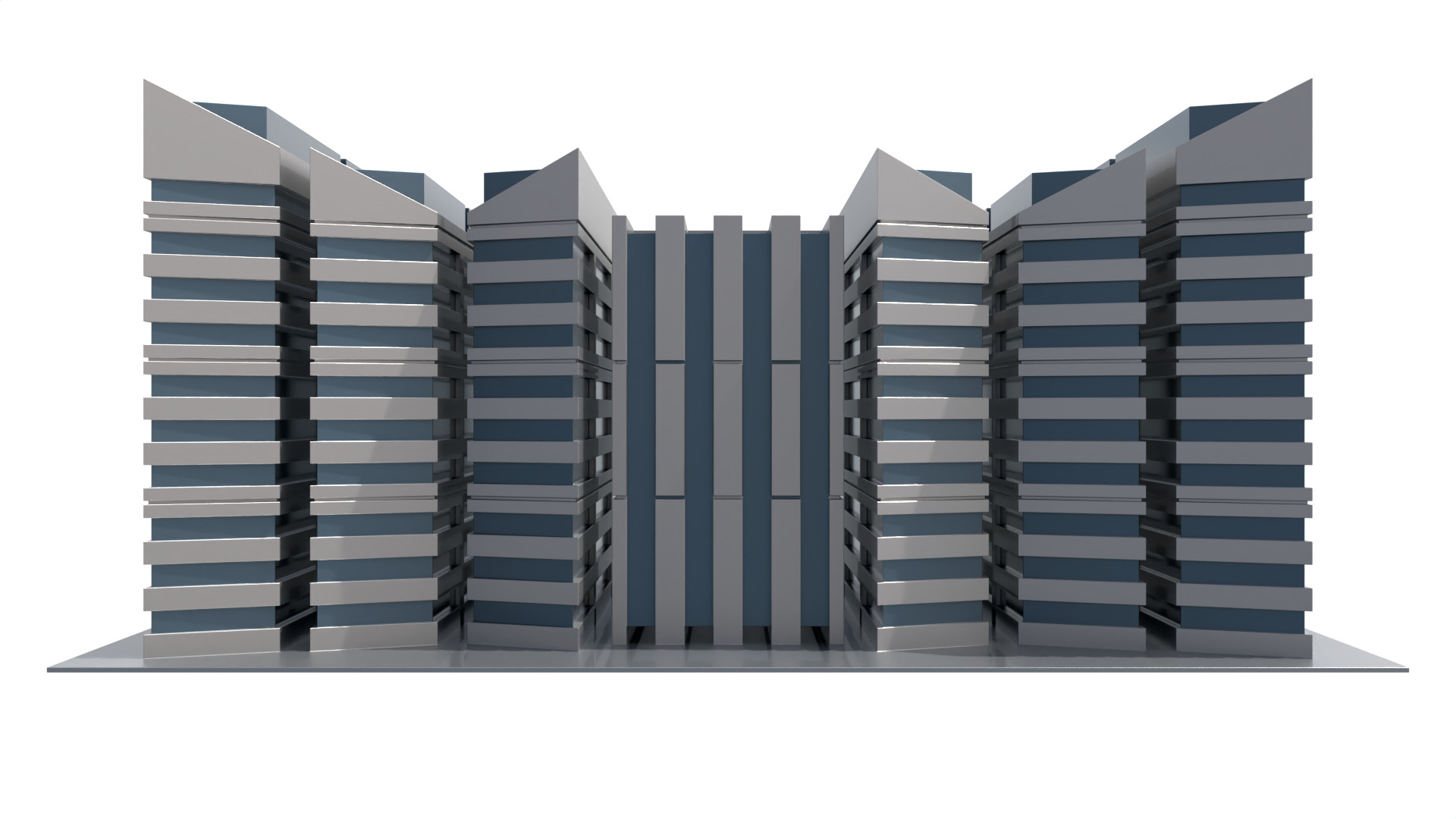 Modern Building Concept V301- 3D Print model 3D print model_13