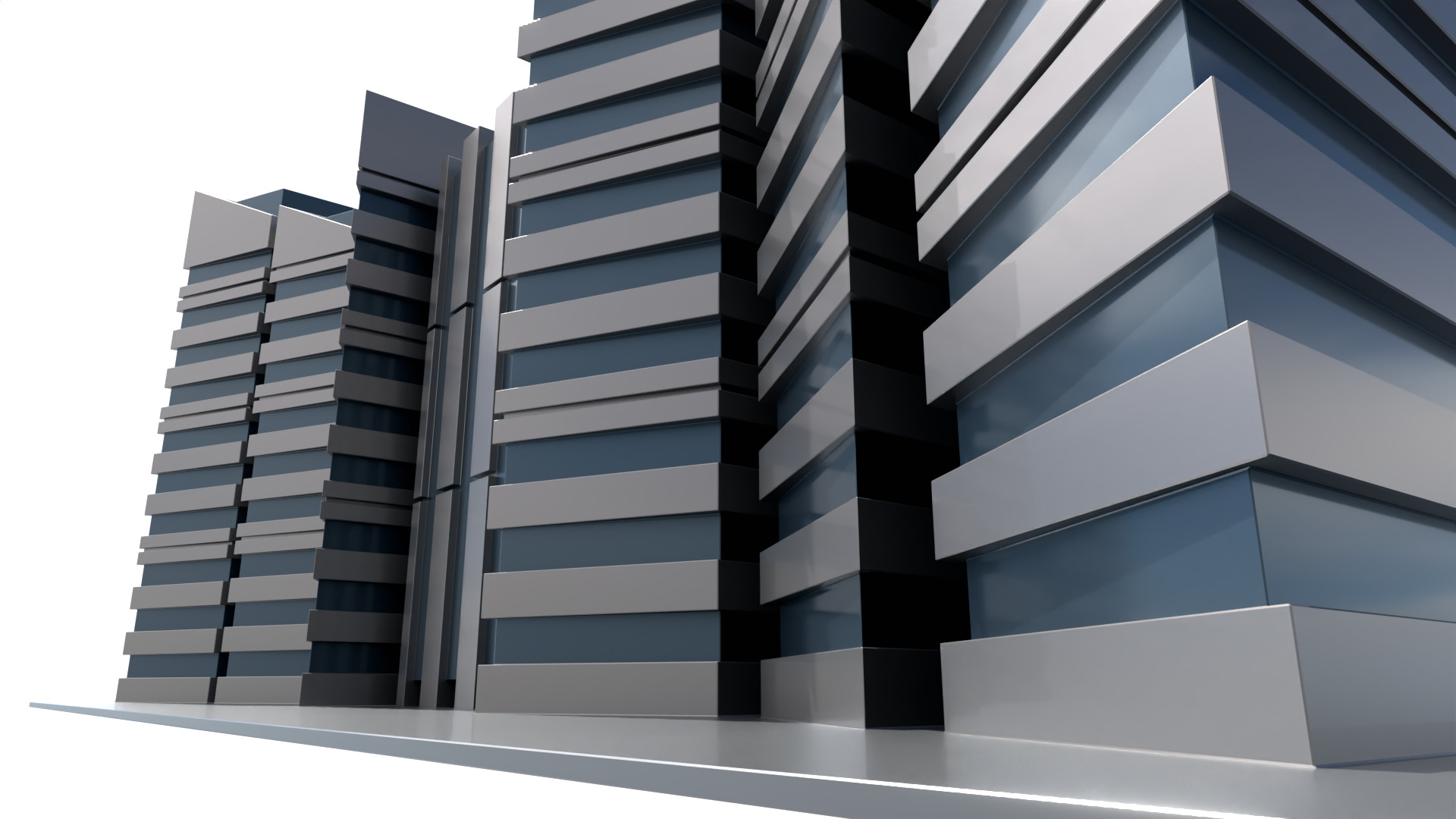 Modern Building Concept V301- 3D Print model 3D print model_18