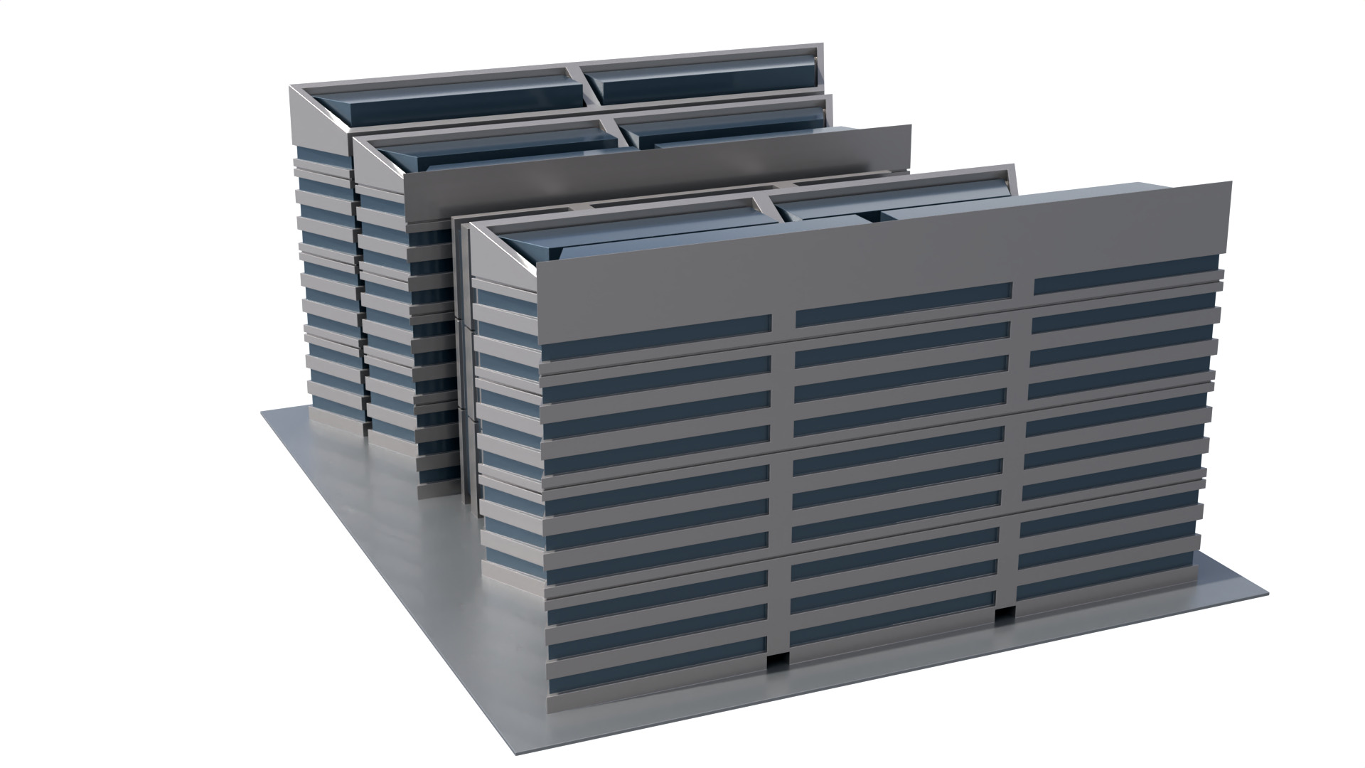 Modern Building Concept V301- 3D Print model 3D print model_5