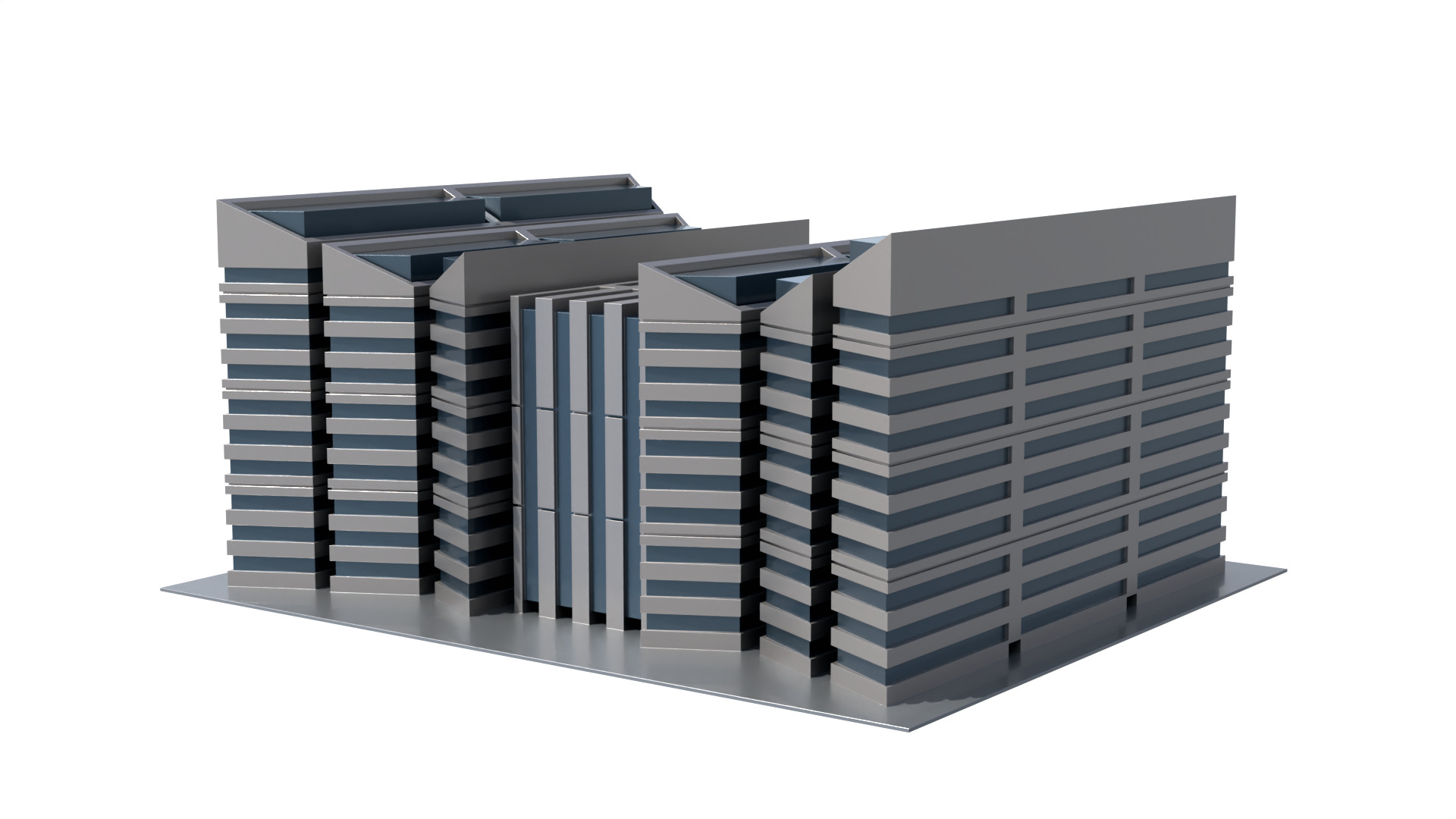 Modern Building Concept V301- 3D Print model 3D print model_14