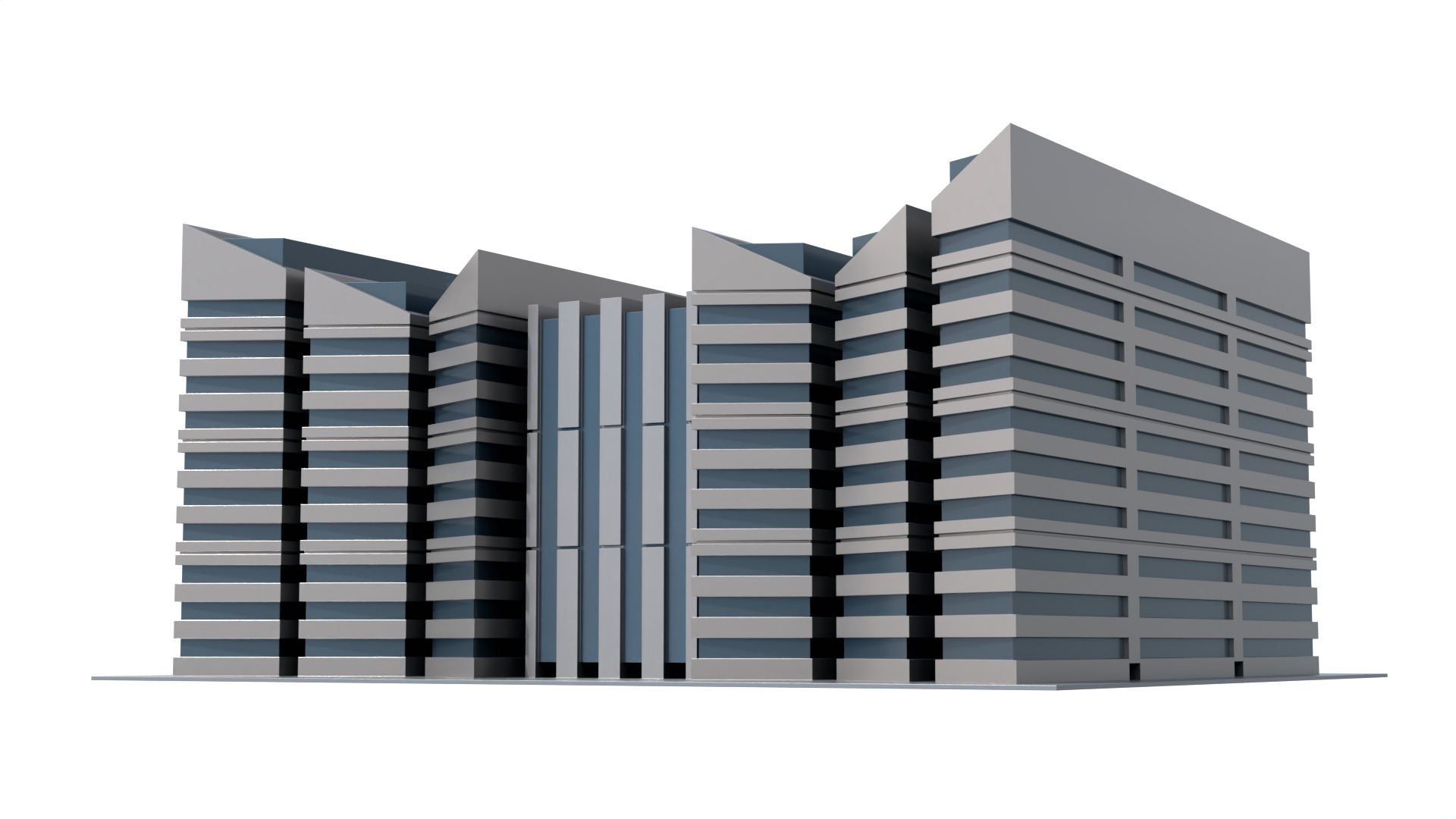 Modern Building Concept V301- 3D Print model 3D print model_15