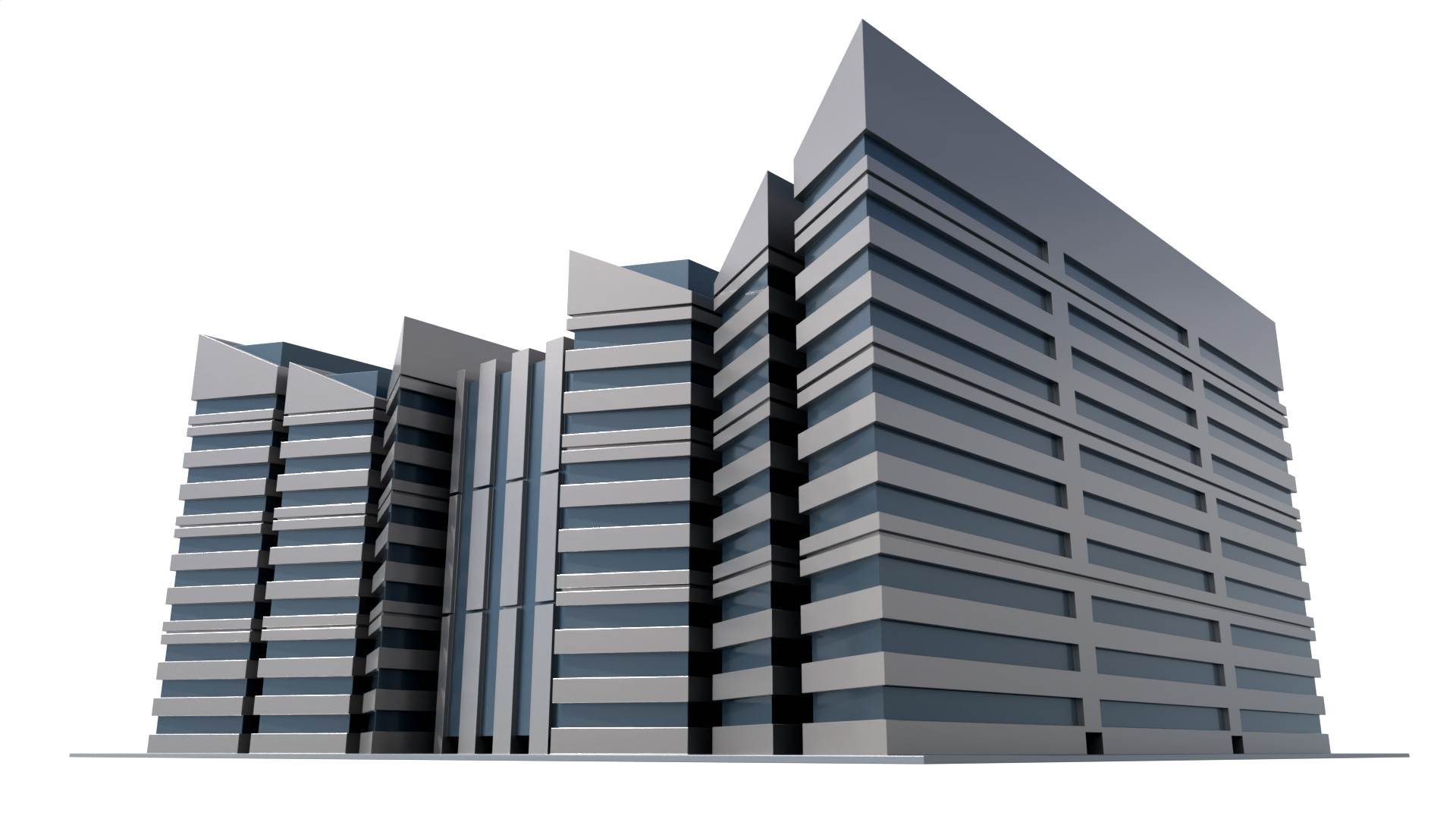 Modern Building Concept V301- 3D Print model 3D print model_17