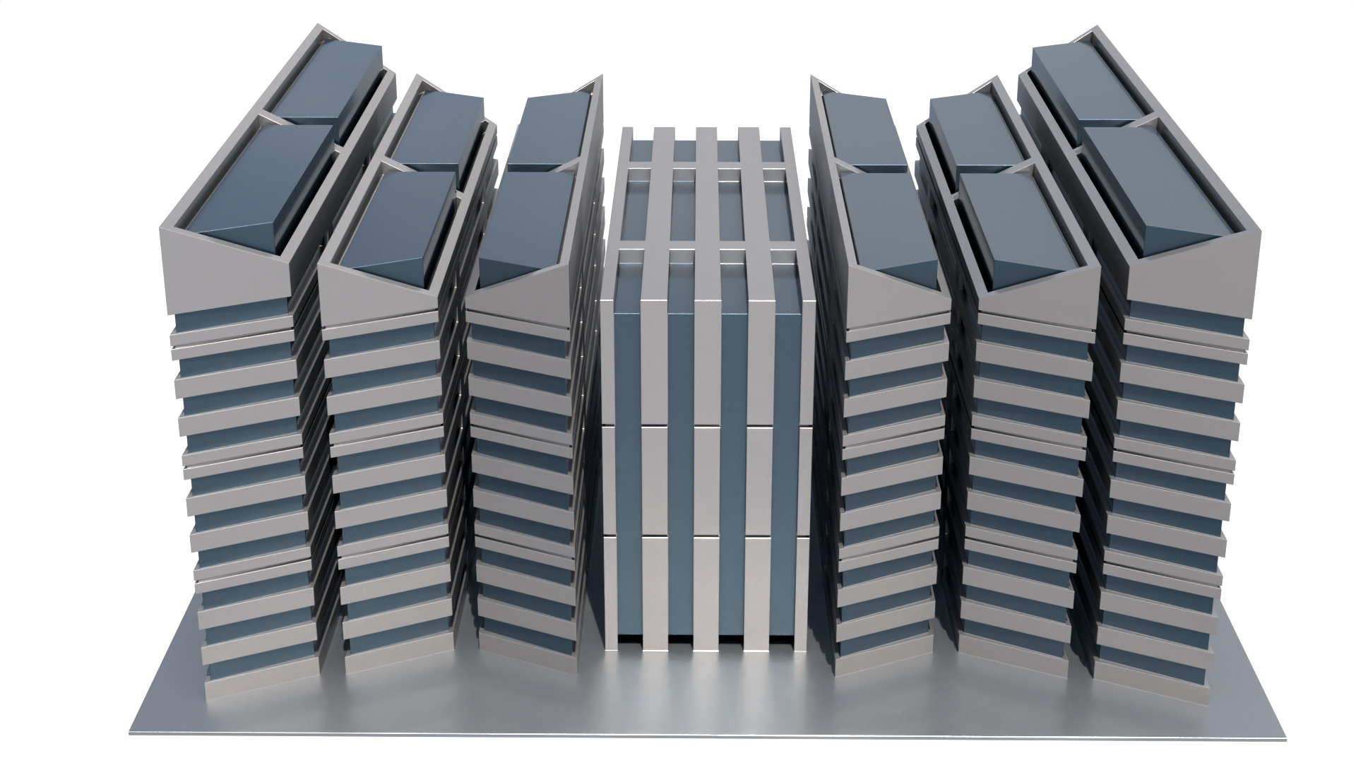 Modern Building Concept V301- 3D Print model 3D print model_11