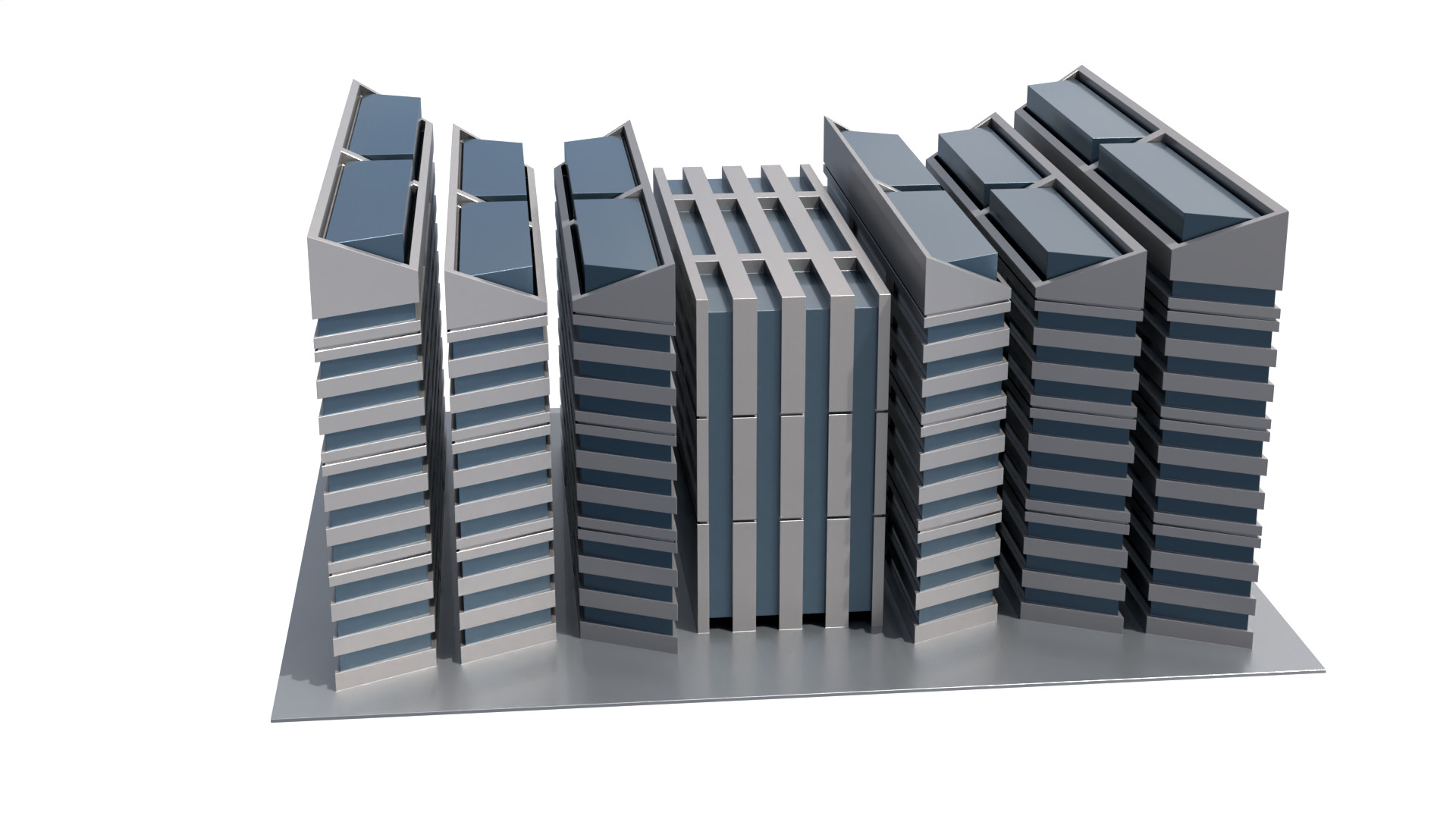 Modern Building Concept V301- 3D Print model 3D print model_6
