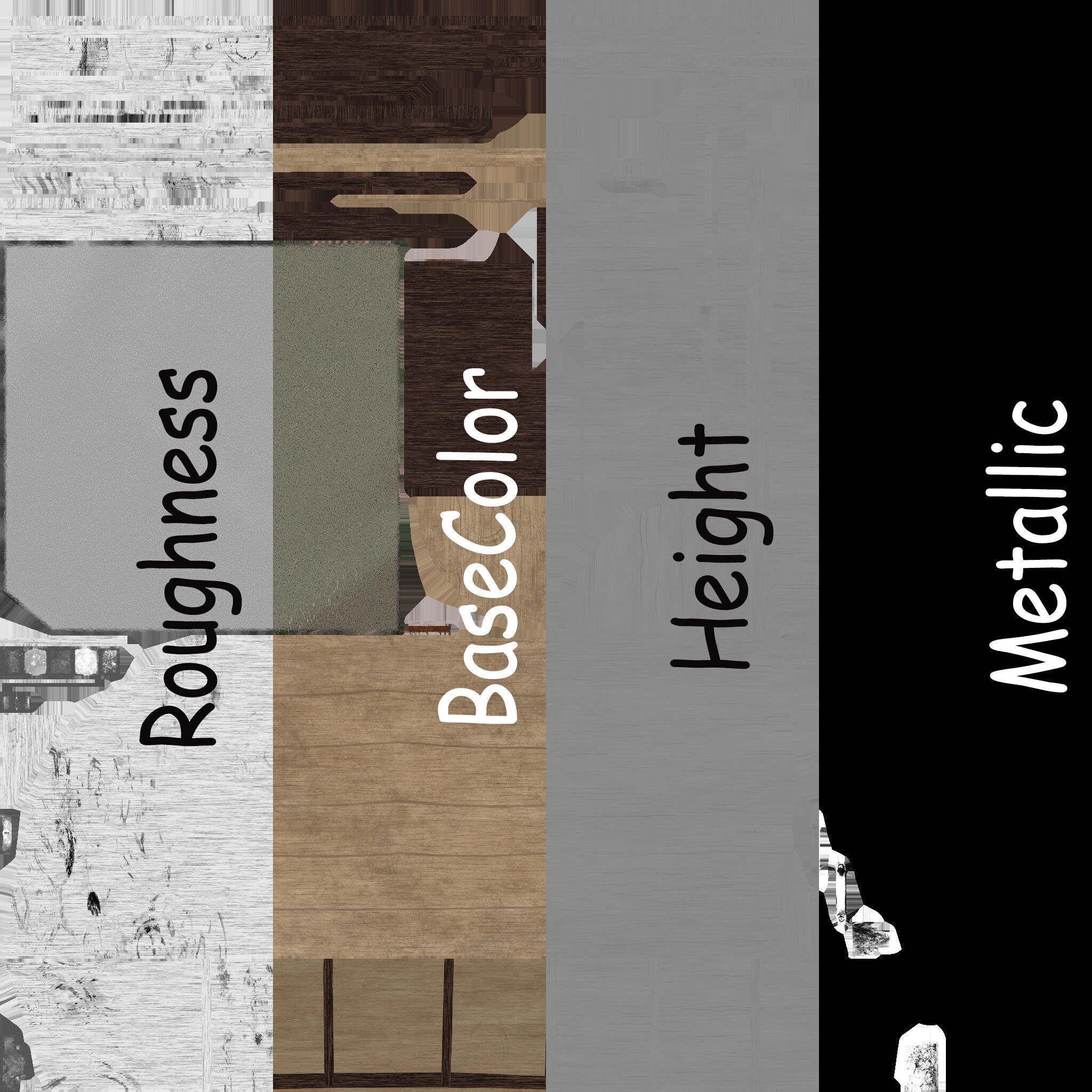 Old wooden boat 3D model Low-poly 3D model_12