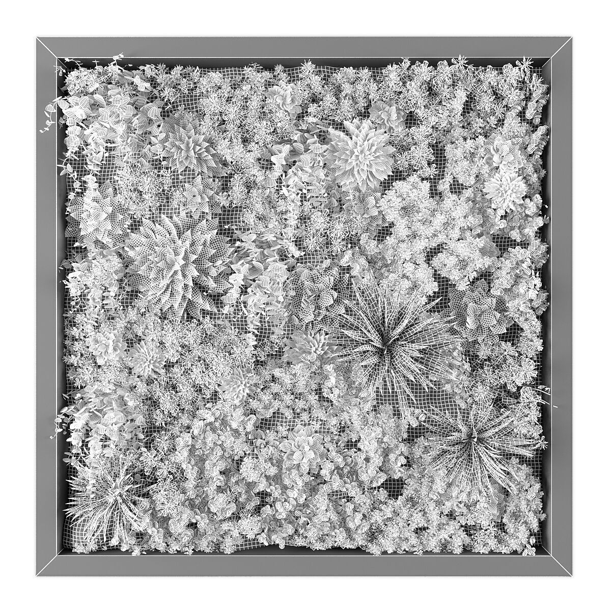 Vertical garden 251 Low-poly 3D model_1