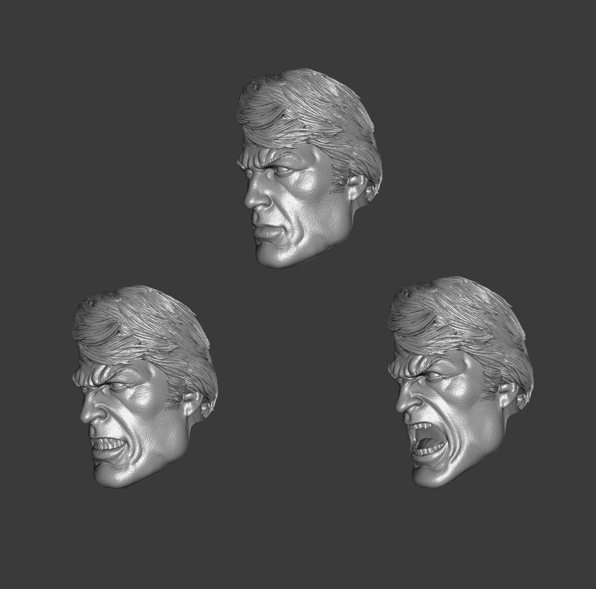 DC CAPTAIN ATOM CLASSICS EXPRESSIONS 3-PACK 3D print model_2