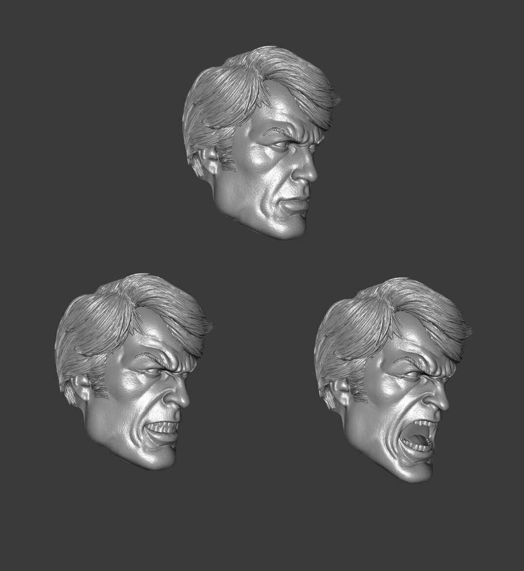 DC CAPTAIN ATOM CLASSICS EXPRESSIONS 3-PACK 3D print model_1