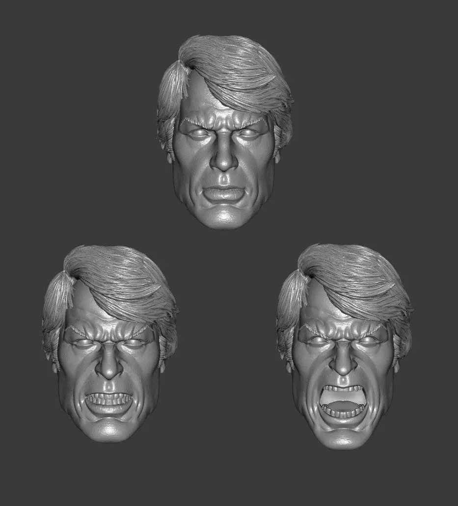 DC CAPTAIN ATOM CLASSICS EXPRESSIONS 3-PACK 3D print model_0