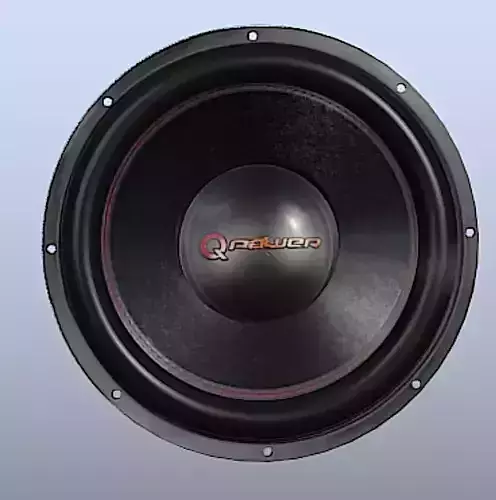 Q Power 12in 3000W Super Deluxe Subwoofer - High Poly 3D Model