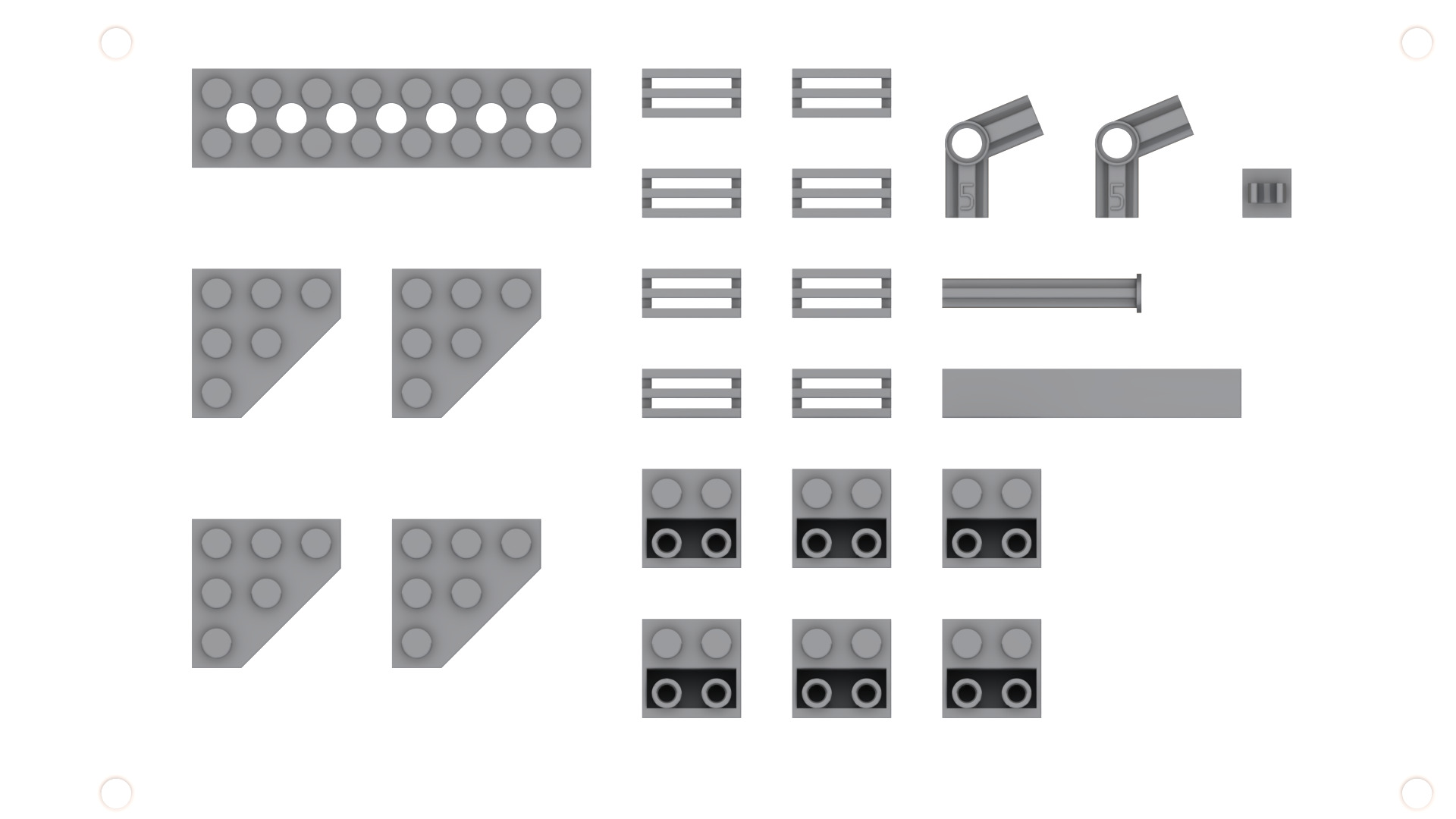 TwindBricks3D - 21349 Tuxedo Cat - High version   3D print model_13