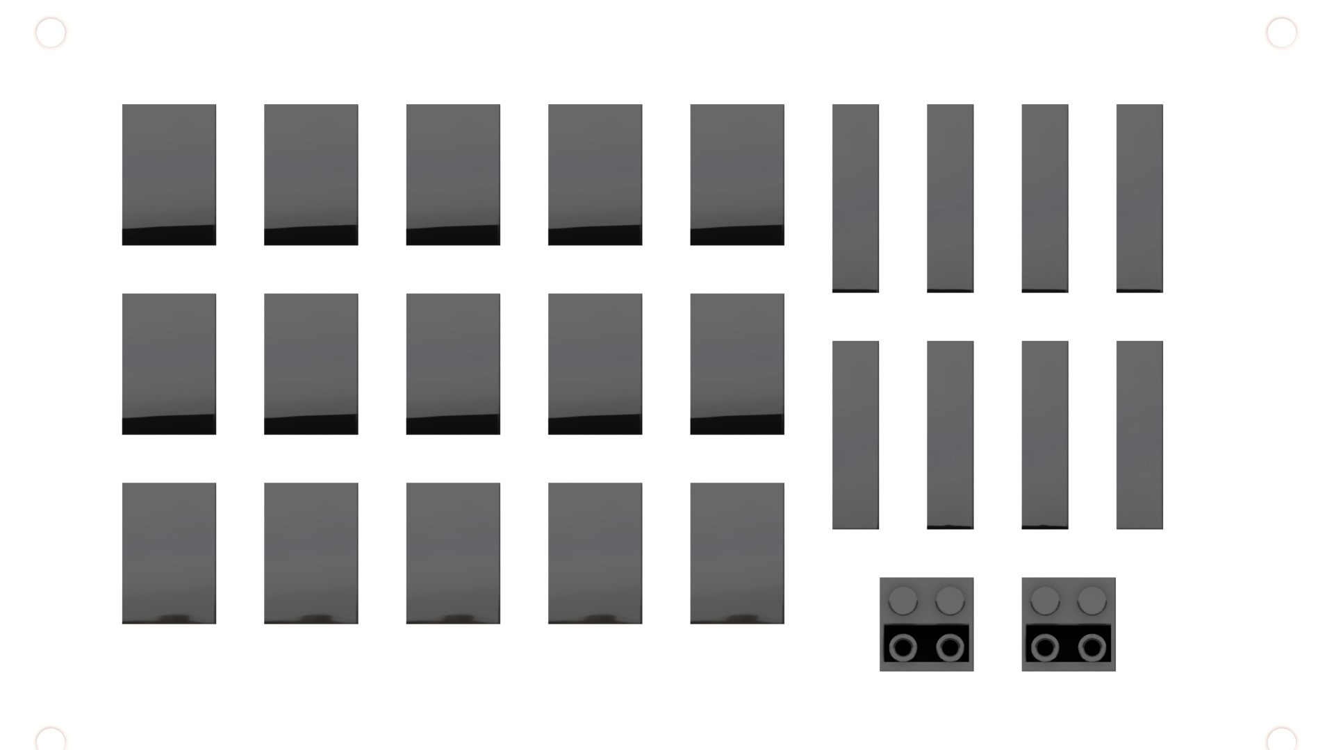 TwindBricks3D - 21349 Tuxedo Cat - High version   3D print model_5