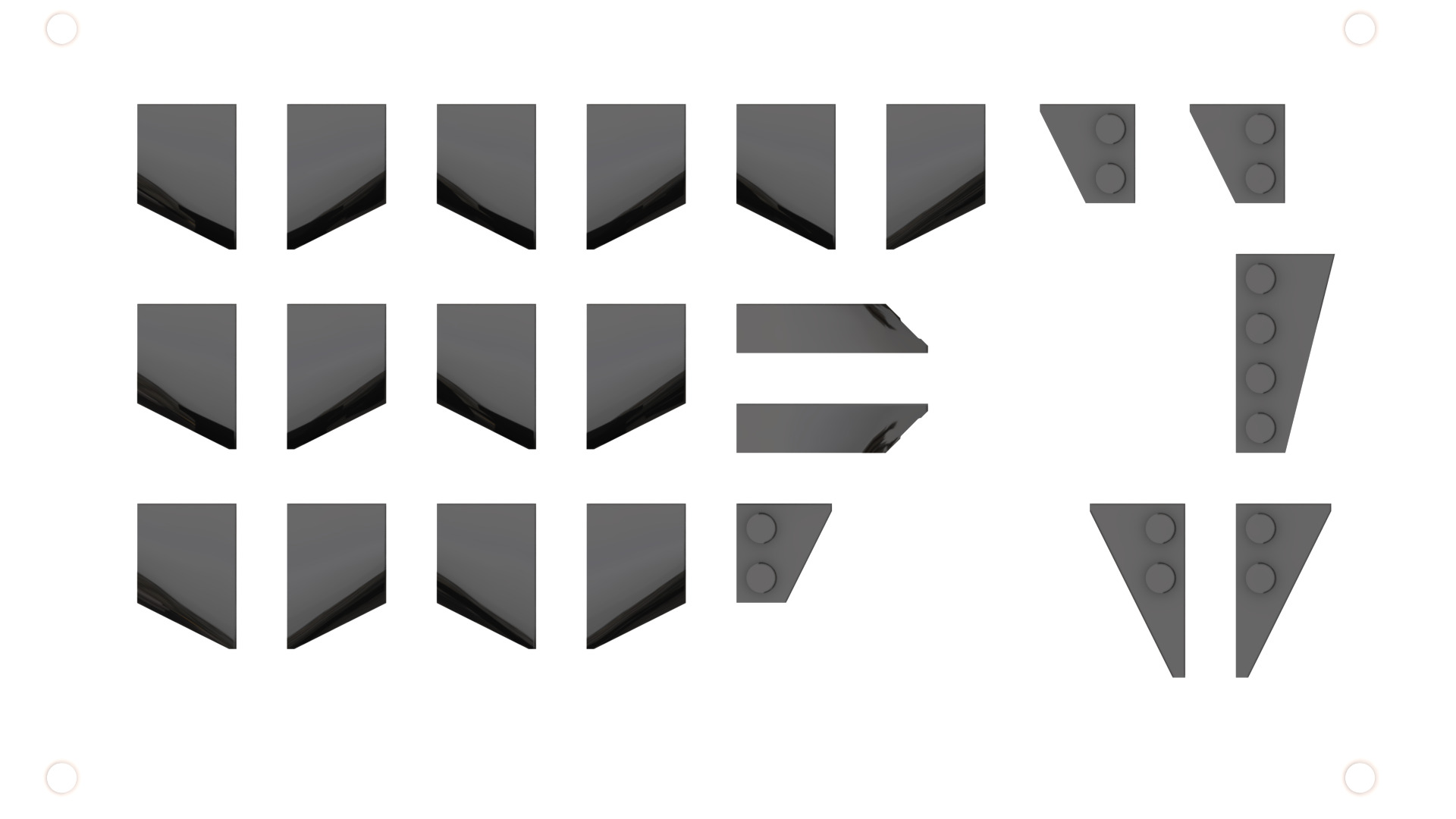 TwindBricks3D - 21349 Tuxedo Cat - High version   3D print model_16