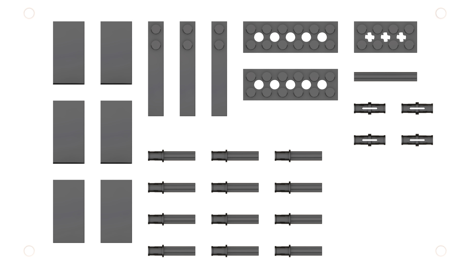 TwindBricks3D - 21349 Tuxedo Cat - High version   3D print model_12