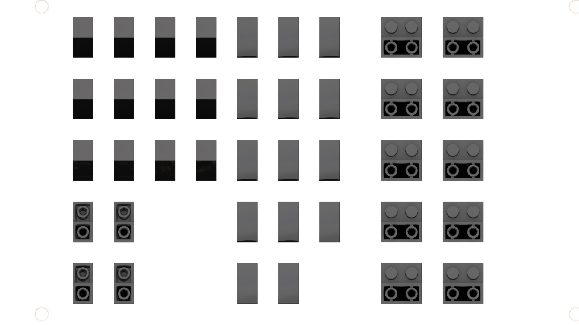 TwindBricks3D - 21349 Tuxedo Cat - High version   3D print model_6