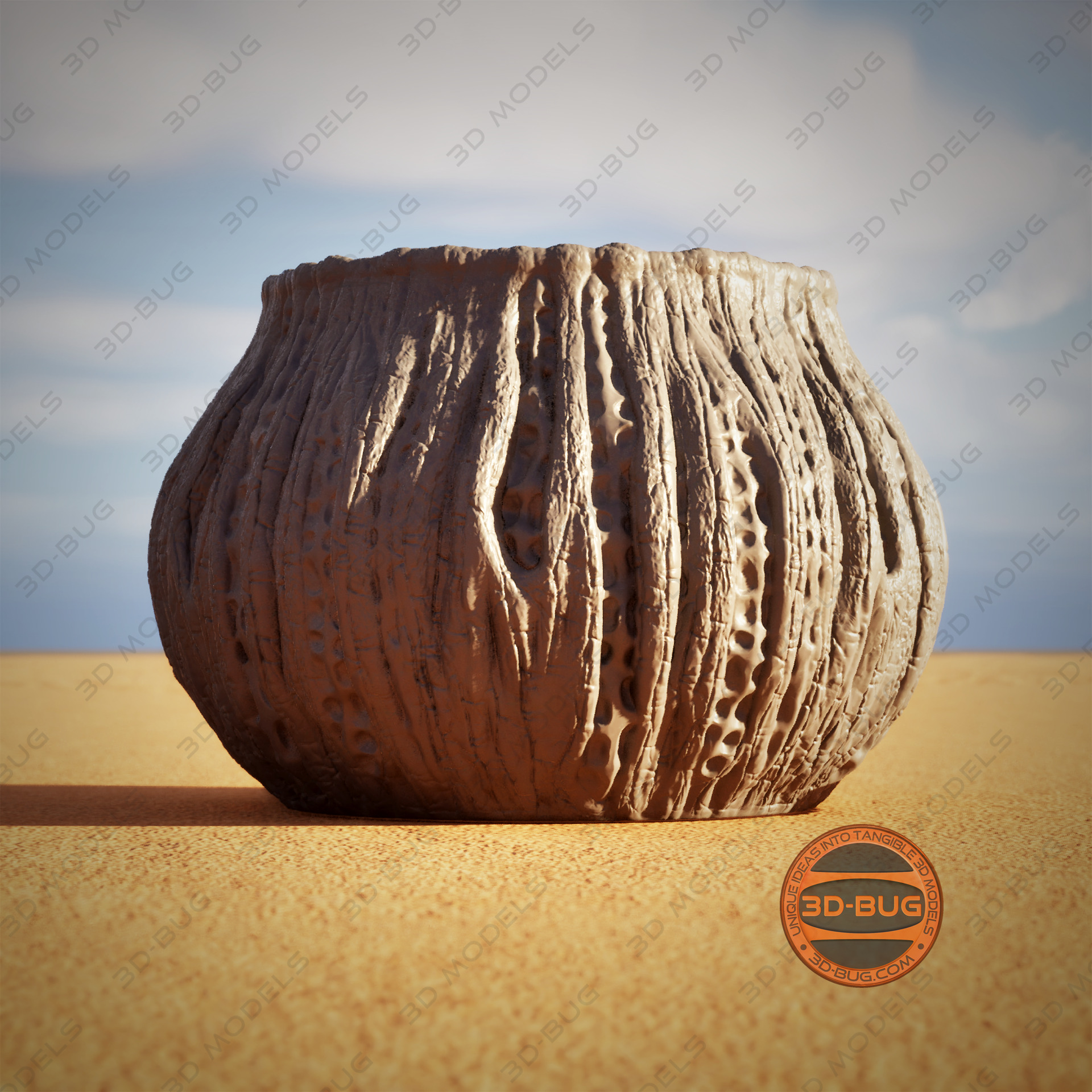 ALIEN PLANTER VASE PEN HOLDER 3D print model_5