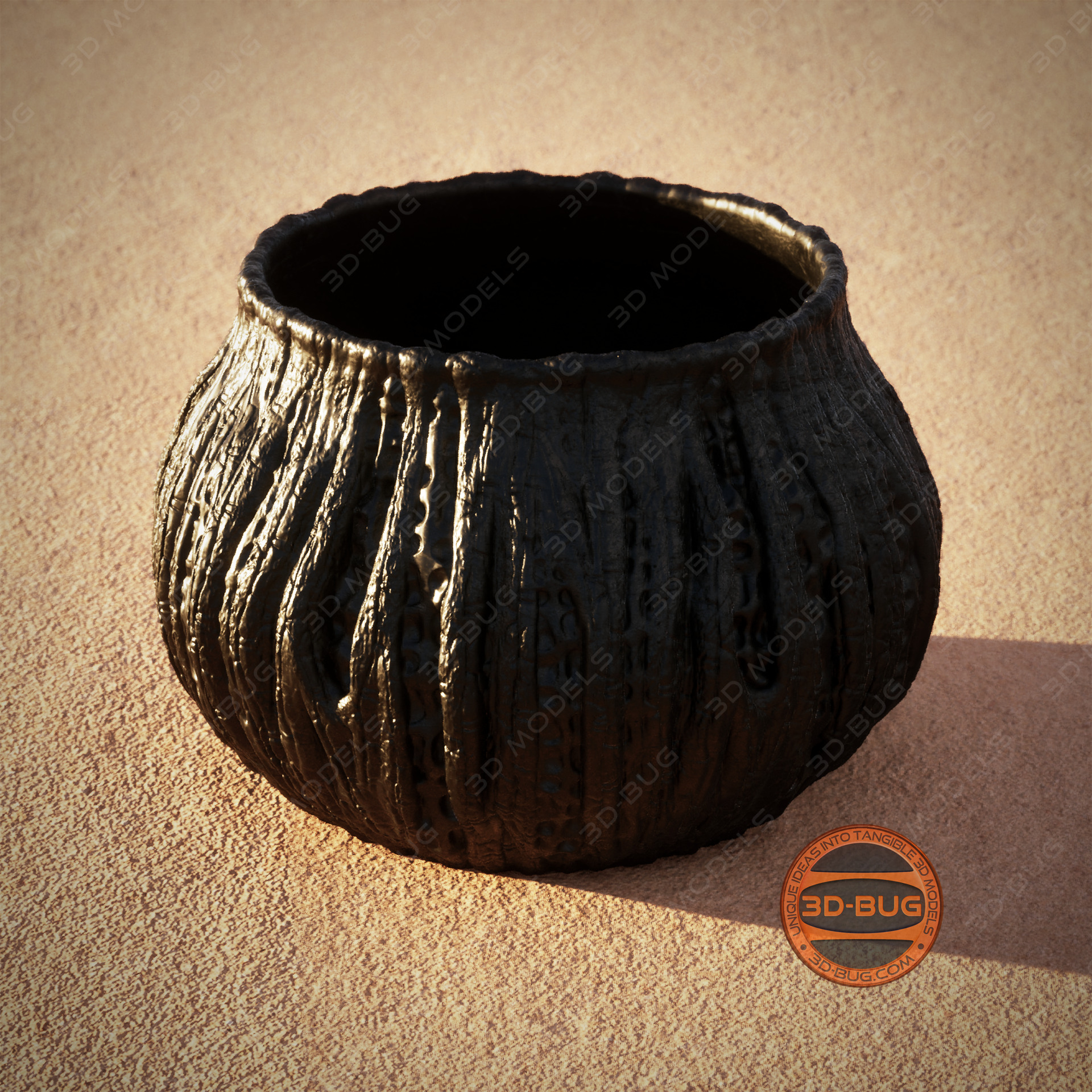 ALIEN PLANTER VASE PEN HOLDER 3D print model_6