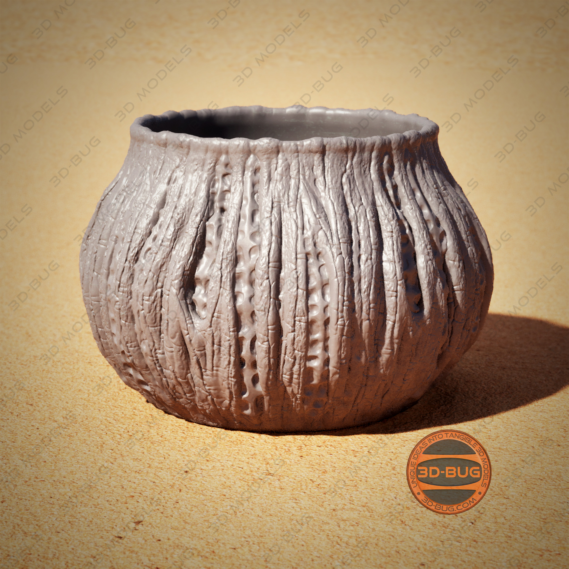 ALIEN PLANTER VASE PEN HOLDER 3D print model_1