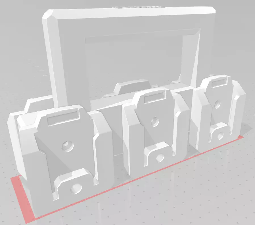 Parkside battery holder 6 battery 3D print model_0