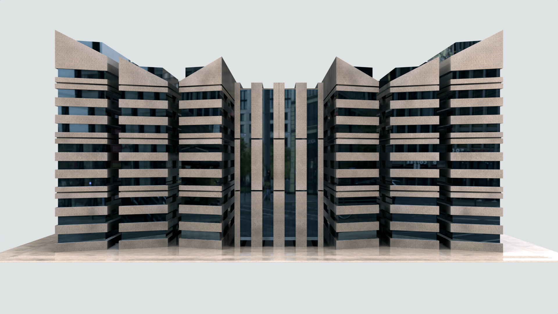 Modern Building Concept V301-LowPoly Low-poly 3D model_40