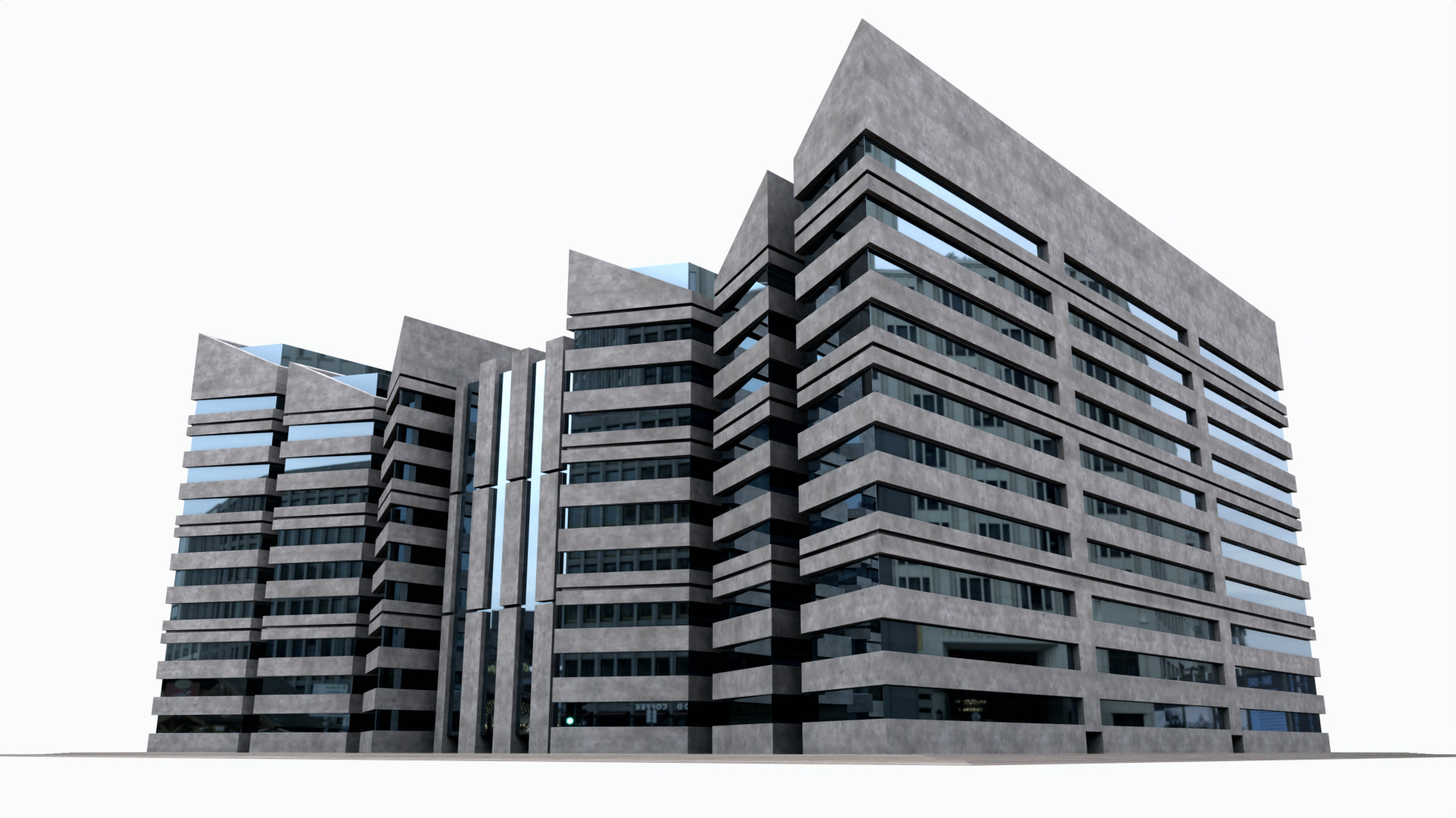 Modern Building Concept V301-LowPoly Low-poly 3D model_30