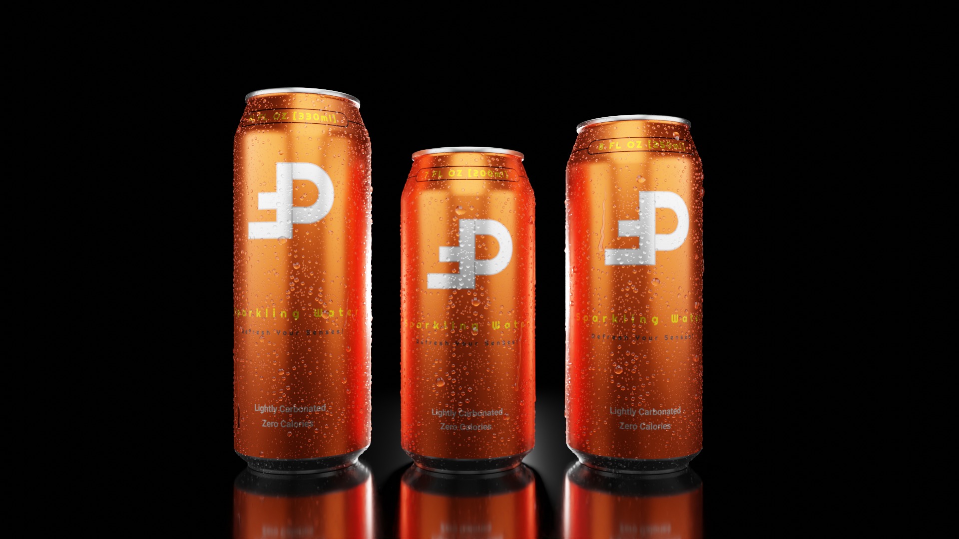 Beverage Cans Set Open and Closed Tabs with Droplets 3D Model Collection_22