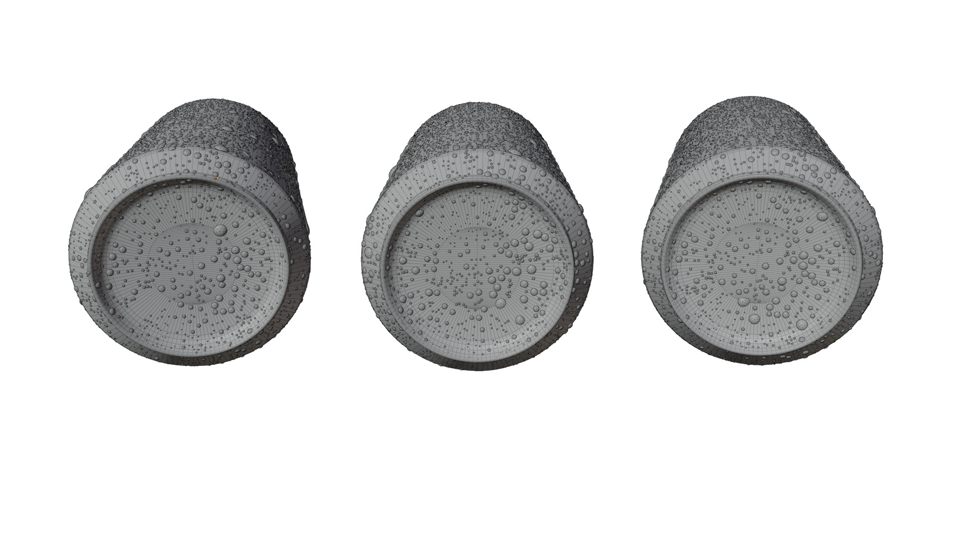 Beverage Cans Set Open and Closed Tabs with Droplets 3D Model Collection_25