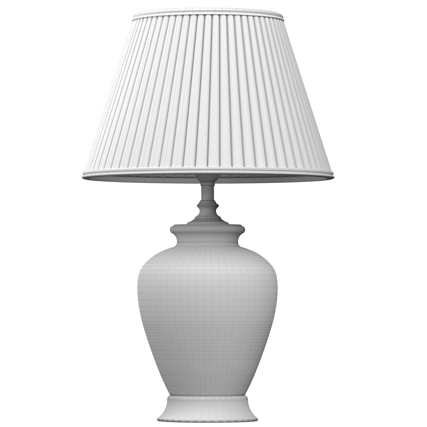 ZEDARO European Sakura Flower and Bird ceramic table lamp 3D model_2