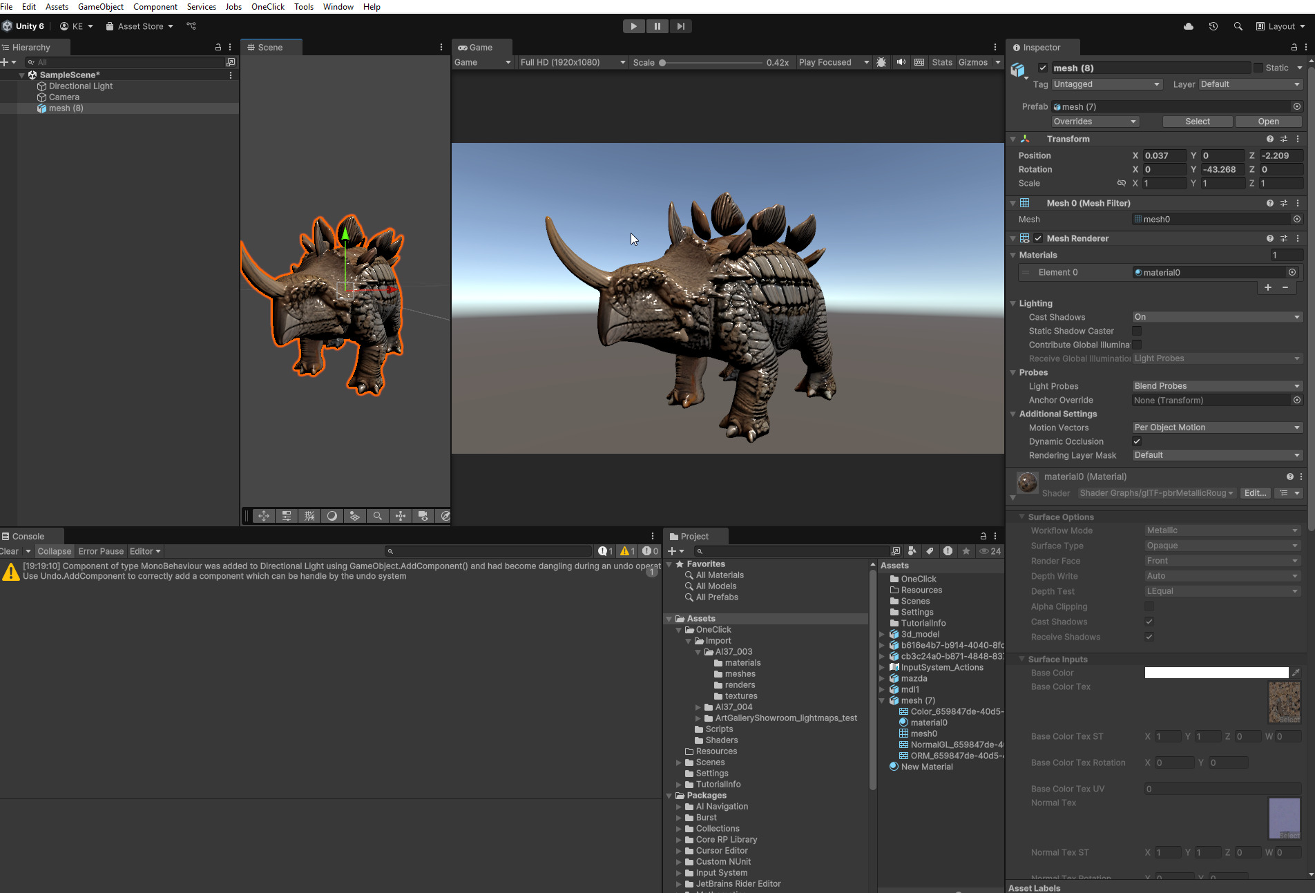 Realistic Ankylosaurus 3D Model - PBR Textures 3D model_1