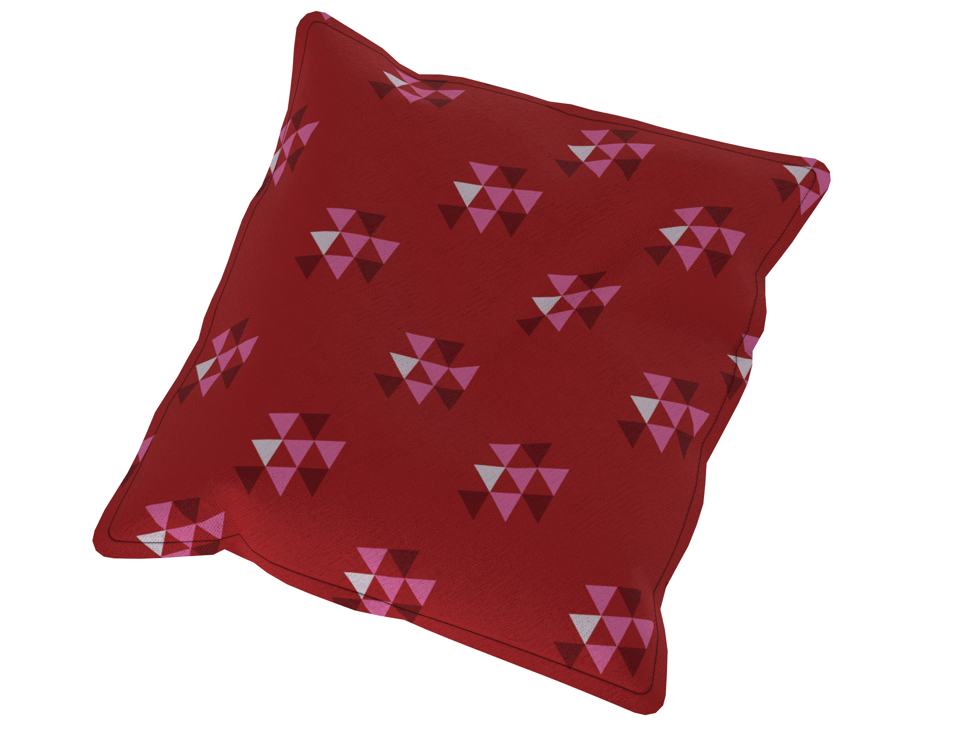 mall Pillow 3D Model  Soft Fabric Cushion  Low-poly 3D model_2