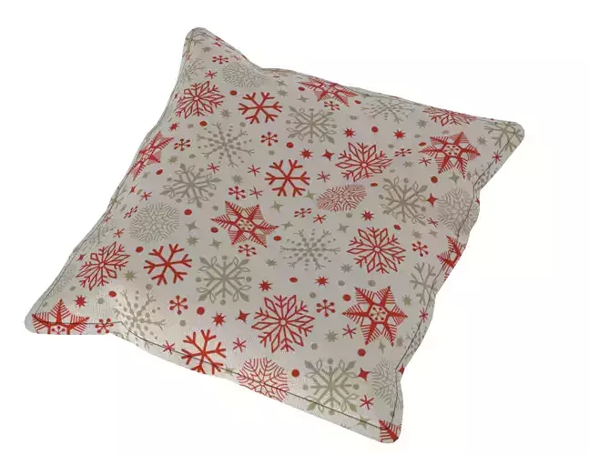 mall Pillow 3D Model  Soft Fabric Cushion 
